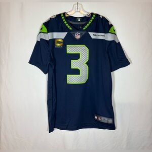 Nike Seattle Seahawks #3 Wilson Vapor Limited Football Jersey Size Large